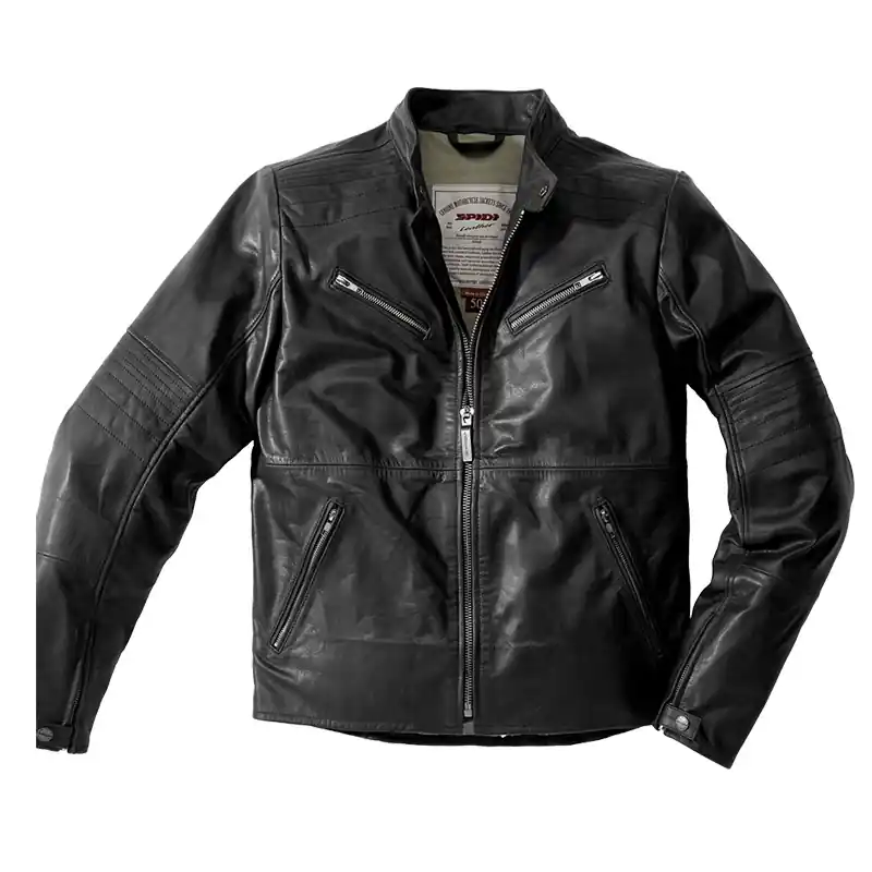 A Buon Prezzo Giacca Pelle Spidi Garage Robust nero-62