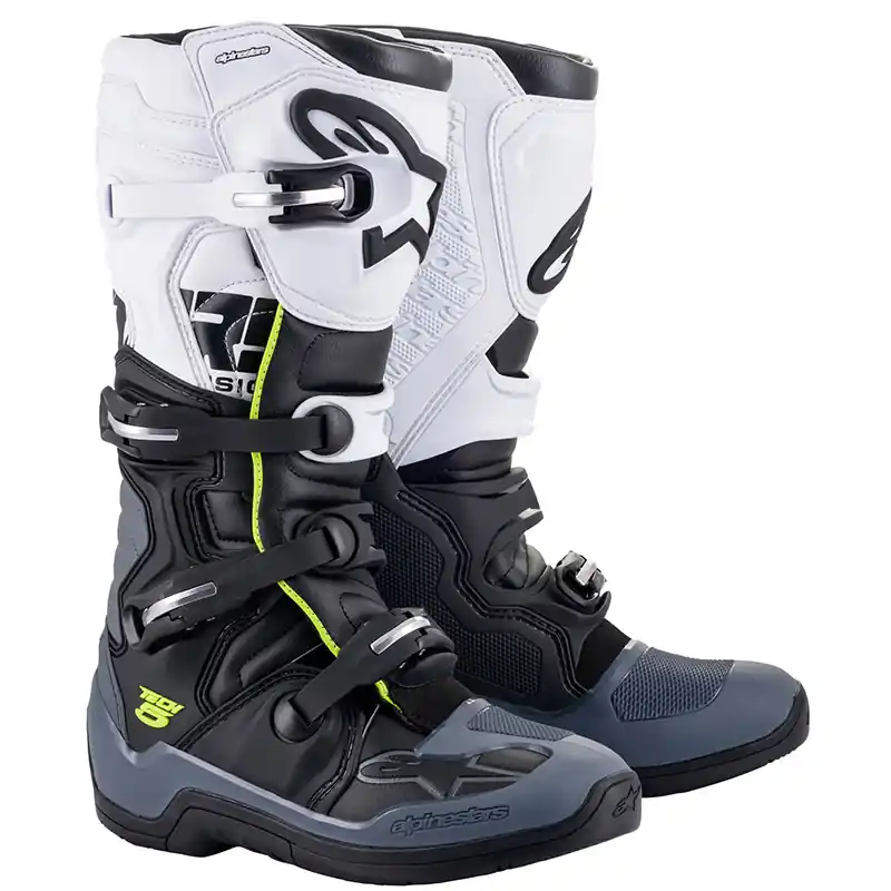Compra Online Stivali Alpinestars Tech 5 nero grigio bianco-5