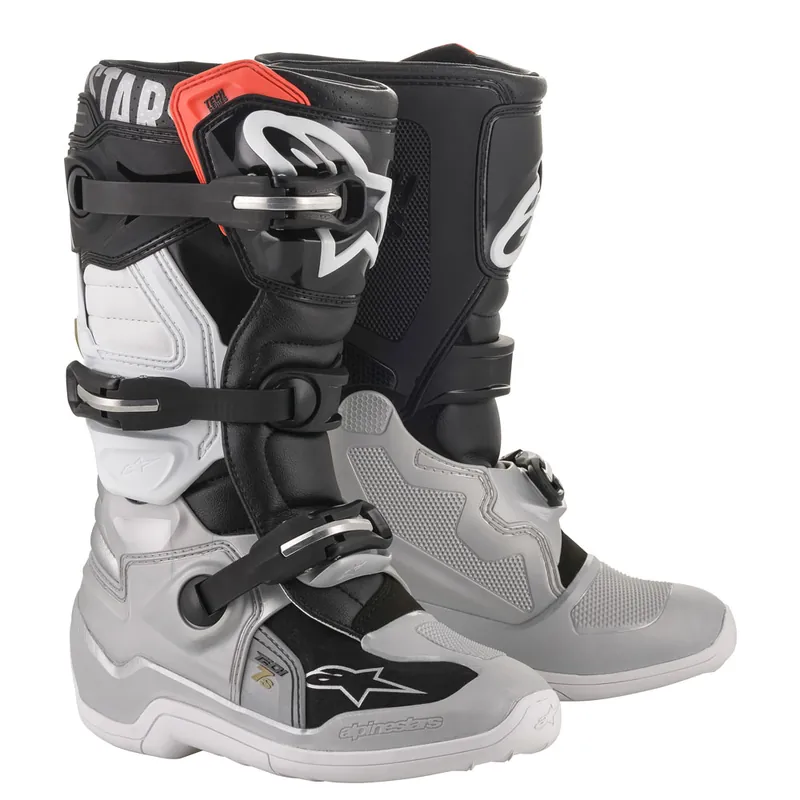 Affare Alpinestars Youth Tech 7s 2020 nero argento-2