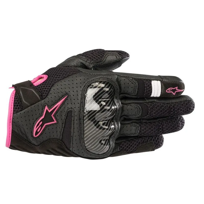 Spedizione Gratuita Alpinestars Stella Smx-1 Air v2 Guanti Nero Fucsia-S