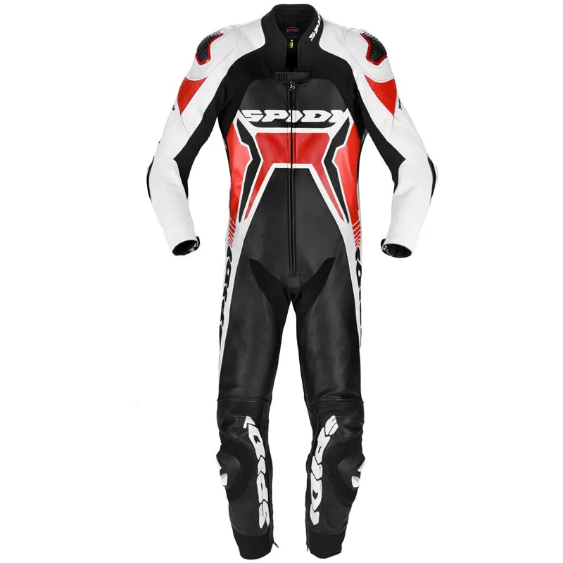 Solo Oggi Spidi Warrior 2 Wind Pro Leather Suit Rosso-48