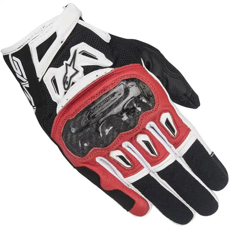 Subito Disponibile ALPINESTARS SMX-2 AIR CARBON V2 NERO/ROSSO/BIANCO-S