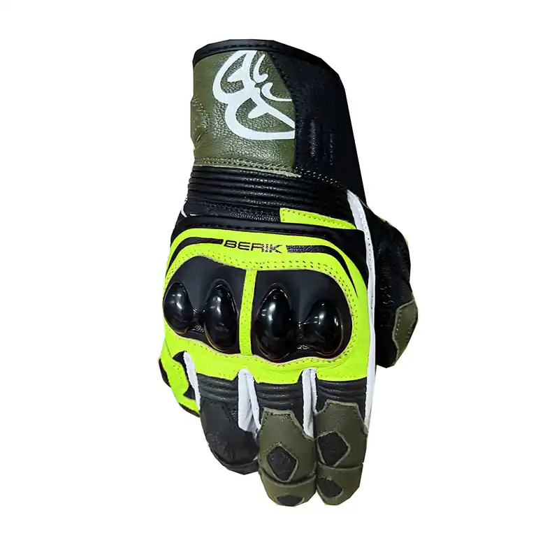Offerta Guanti Pelle Berik Sprint 2.0 verde giallo-