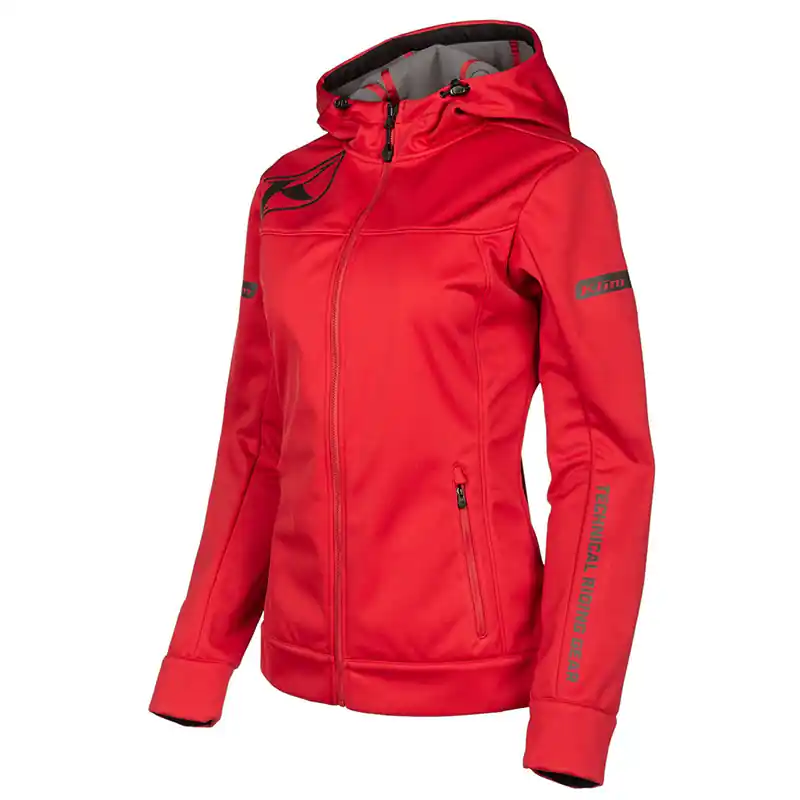 Felpa Donna Klim Evolution Hoodie rosso- Consegna Rapida
