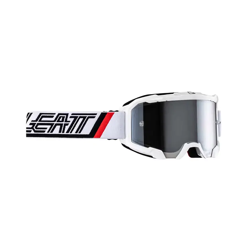 Subito Disponibile Maschera Leatt Velocity 4.5 Iriz 2024 bianco argento-