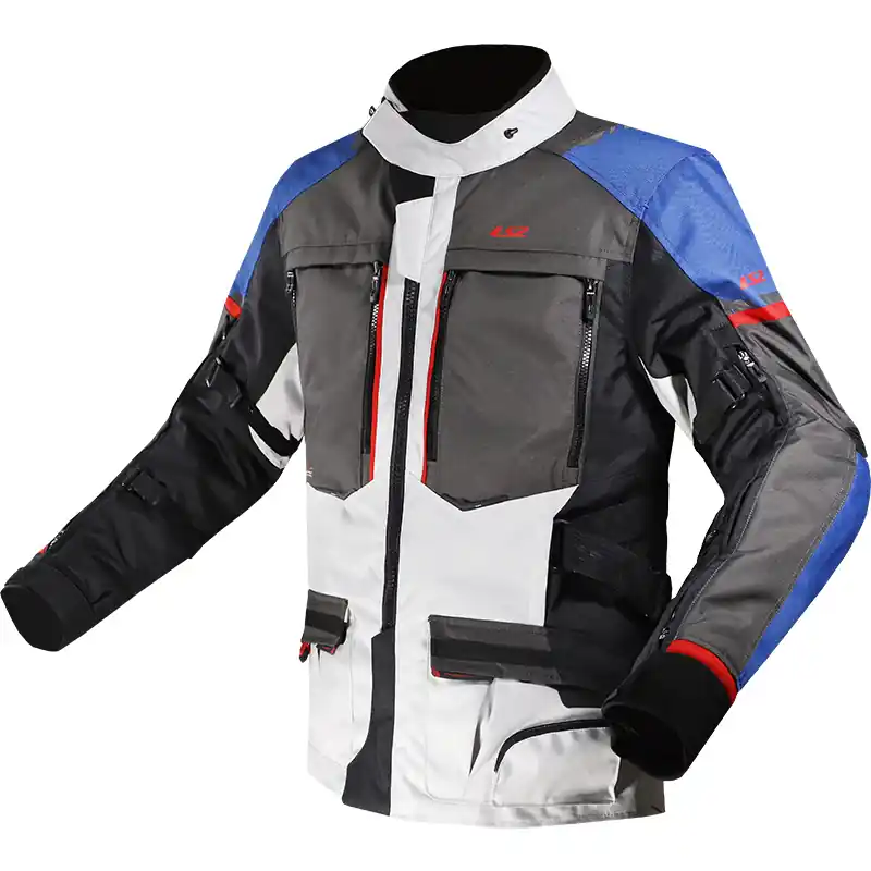 Giacca LS2 Norway blu nero grigio rosso- Occasione