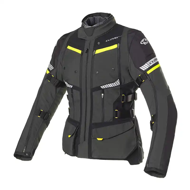 Giacca Donna Clover Gts-4 Wp Airbag grigio giallo- Occasione