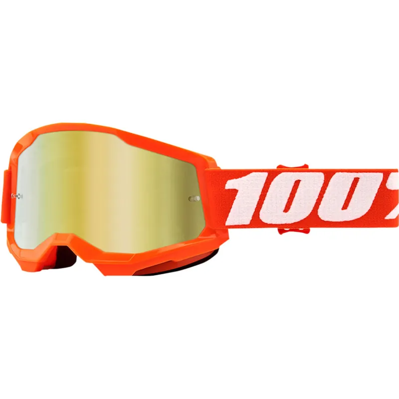 Spedito Oggi Maschera 100% Strata 2 Arancio lente oro-