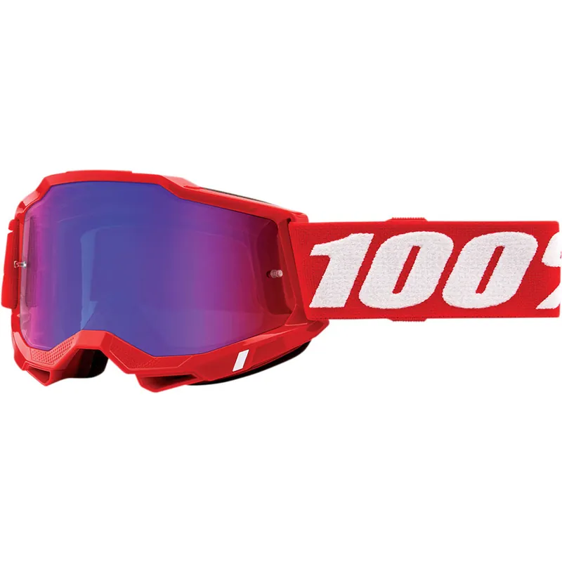 100% Accuri 2 Neon Rosso Lente Specchio blu rosso- Promo Stagionale