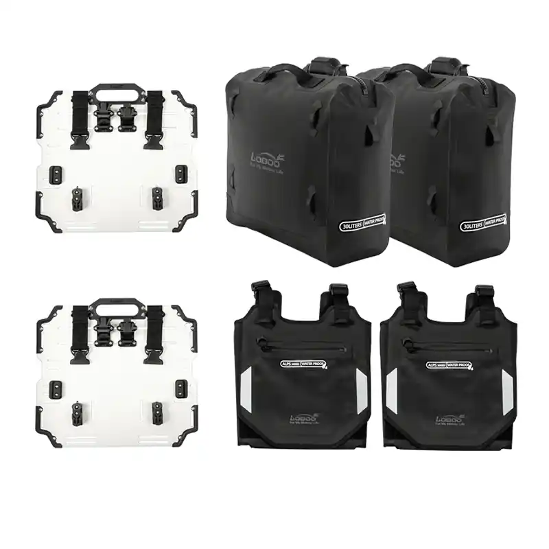 Coppia Borse Laterali Loboo Alps 23/23L nero- Compra Adesso