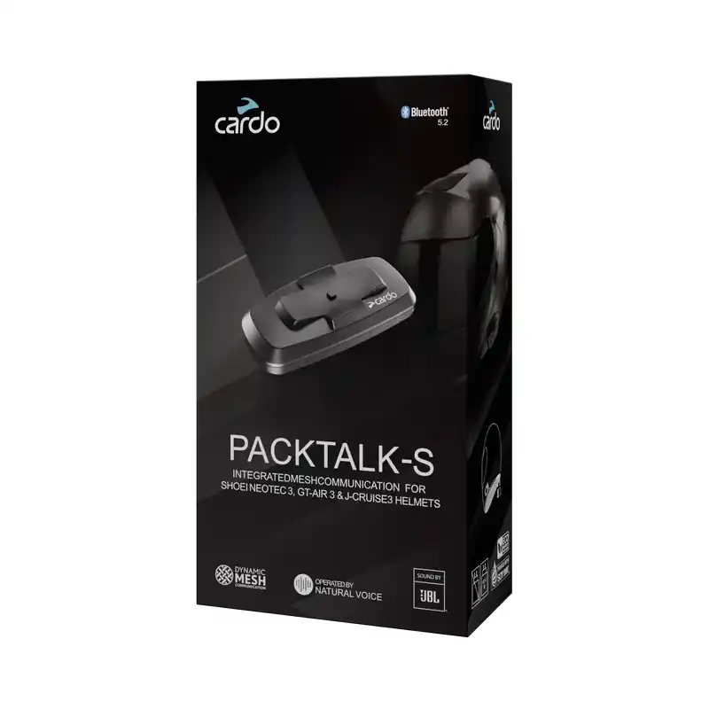 Cardo Packtalk-S x Shoei Gen 3- Direttamente Dal Produttore