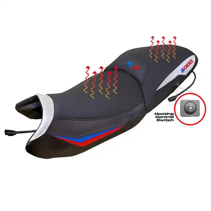 Sella Riscaldata Rialzata Tpz R1300GS blu rosso- Sconto
