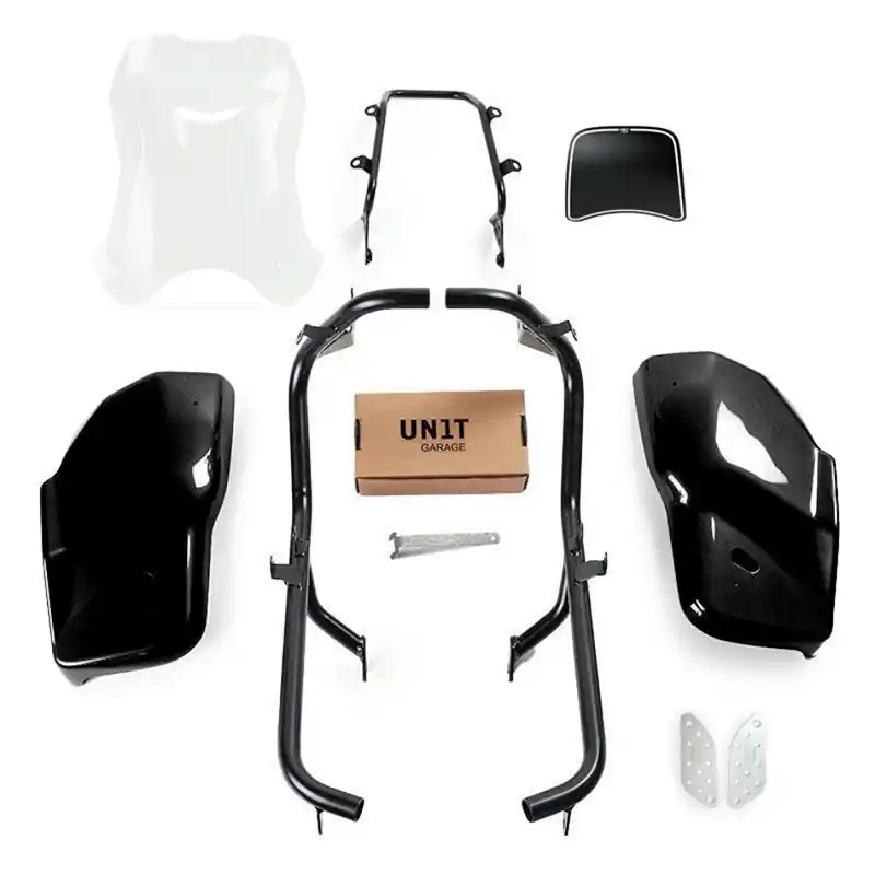 Offerta Limitata Kit Unit Garage Dual Scrambler 1200X nero opaco trasparente-