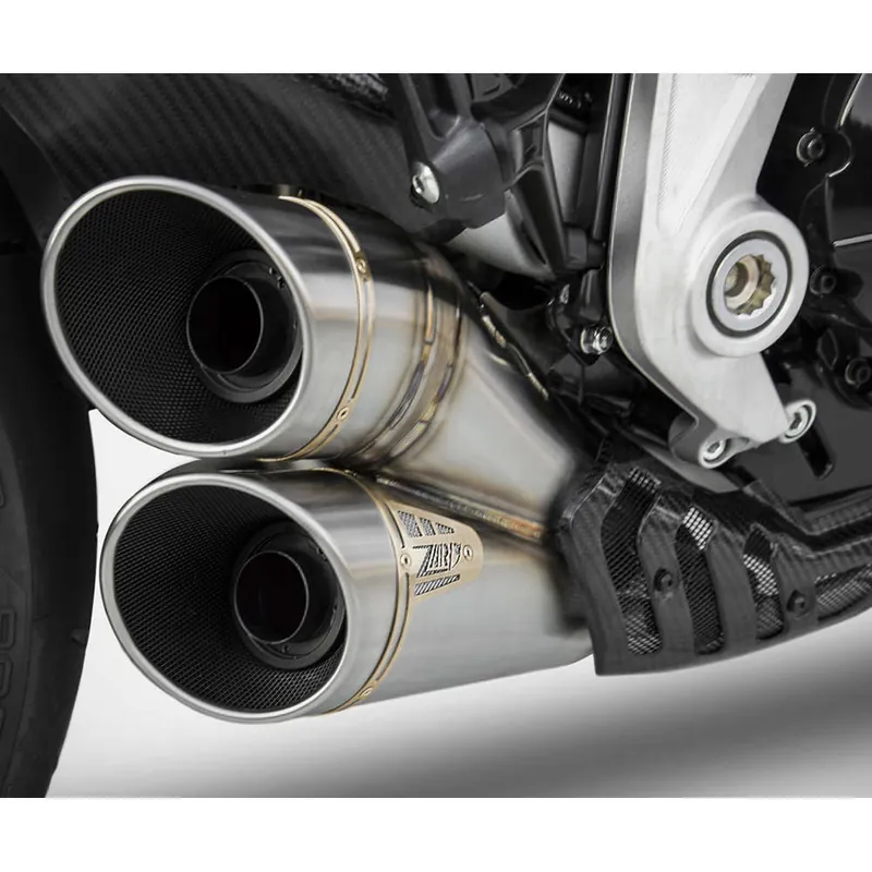 Popolare Zard Scarico Omologato per Ducati Xdiavel Slip-On Kit (16-20)-