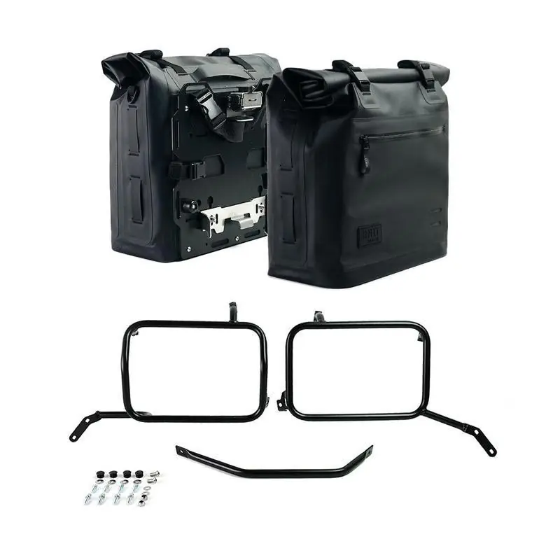 Spedizione Gratuita Borse Unit Garage Khali AL0 Moto Guzzi V85TT nero-