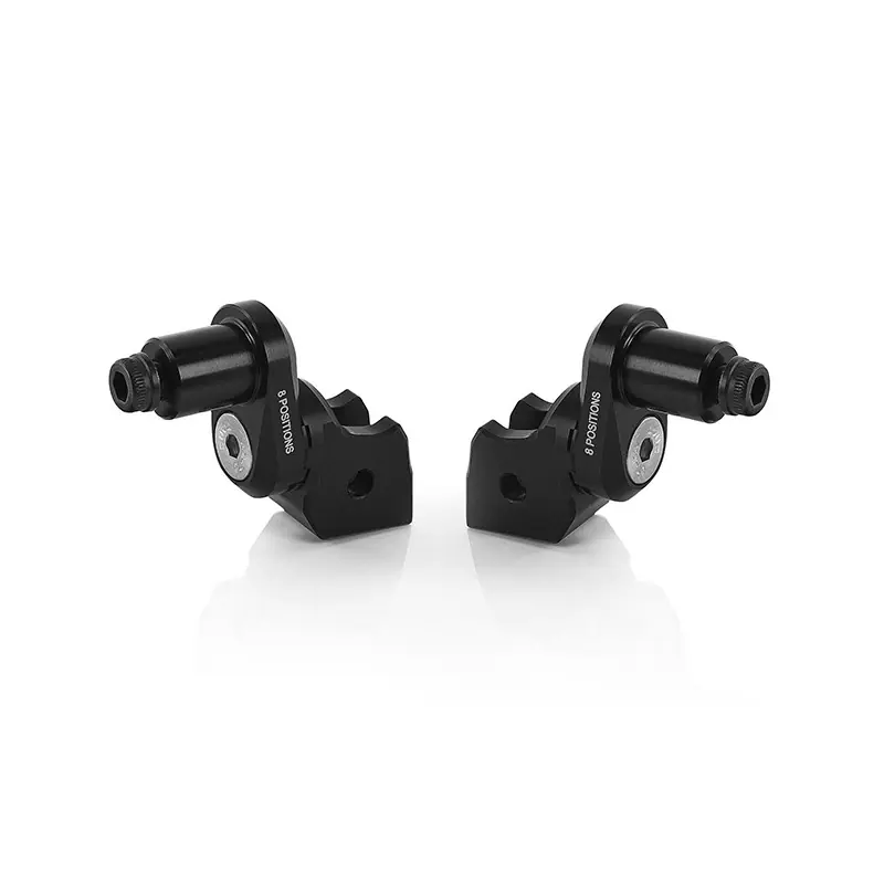 Acquista Ora Kit Montaggio Pedane Rizoma Eccentric 18mm nero-