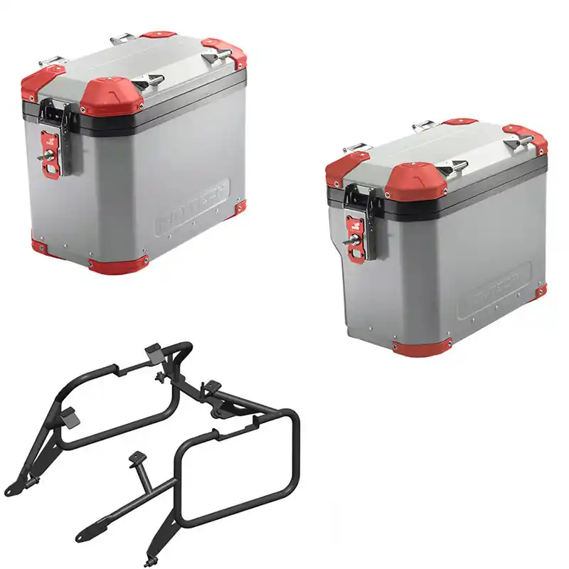Miglior Prezzo Kit Valigie My Tech Model-X 41-48 Multistrada V4 grigio-