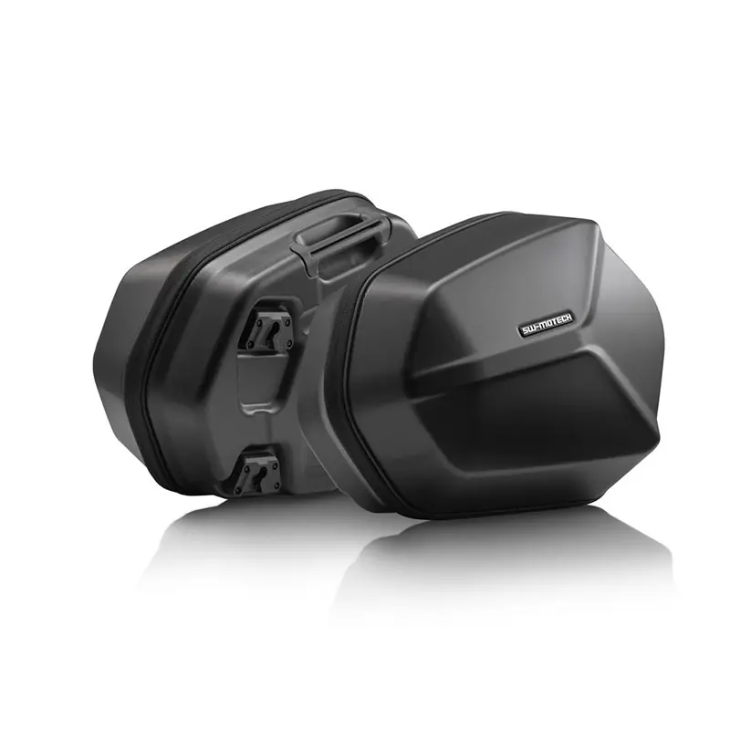 Kit Valigie Sw Motech Aero ABS DesertX nero- Popolare