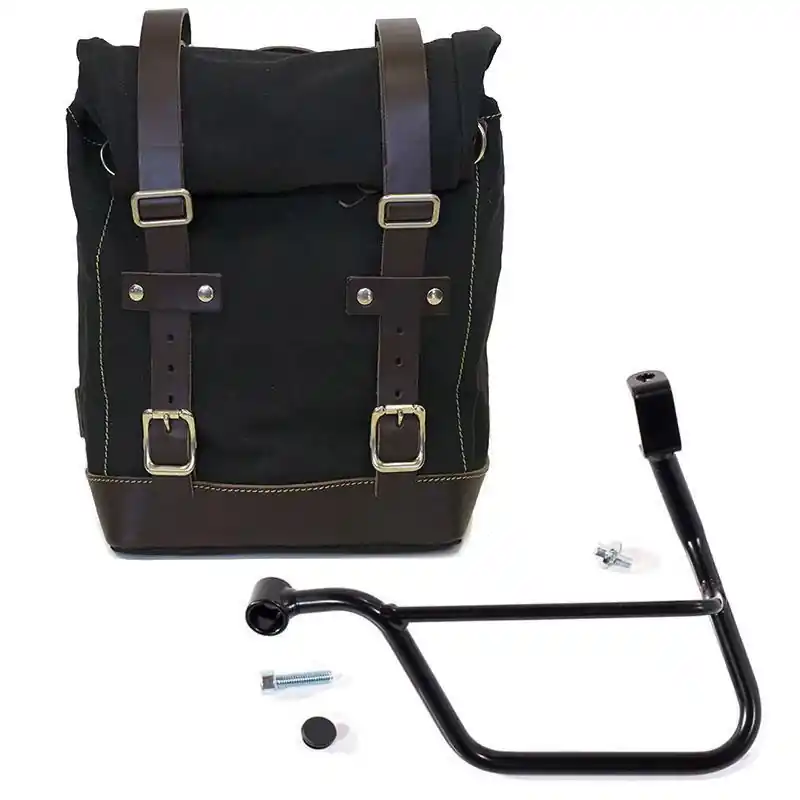 Borsa laterale Unit Garage Canvas Bonneville marrone- Spedizione Gratuita