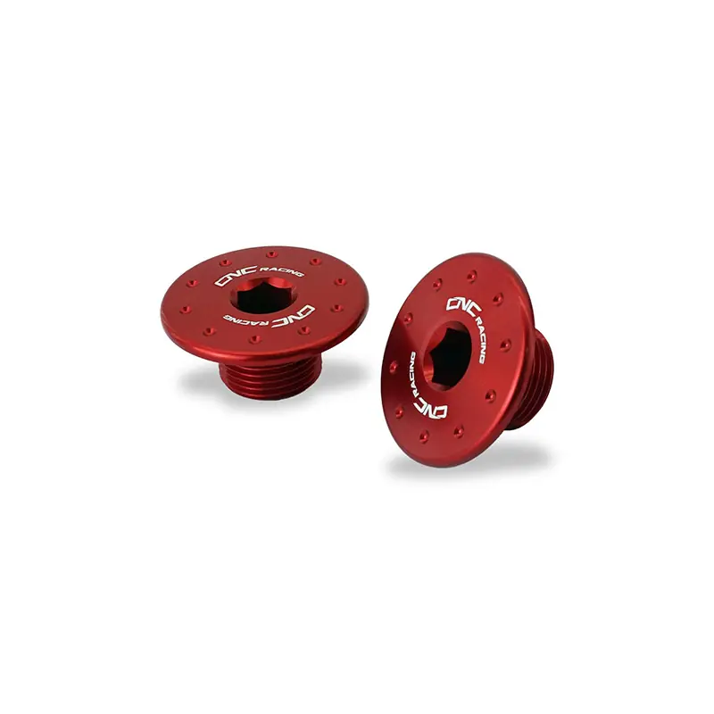 Di Tendenza Kit viti centrali pedane Cnc Racing MTS V4 rosso-