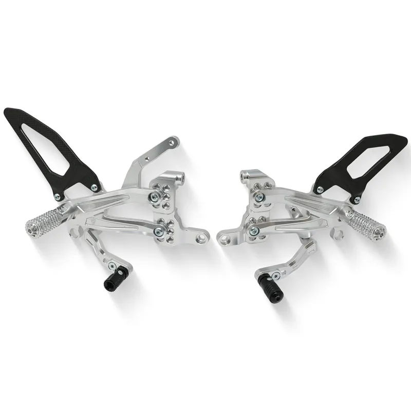 Saldi Pedane Cnc Racing PE408 Ducati Panigale V4R argento-