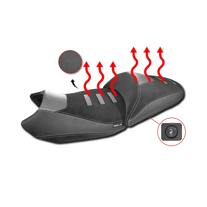 Esclusivo Sella Isotta Comfort Riscaldata Prostatica R1300GS nero-
