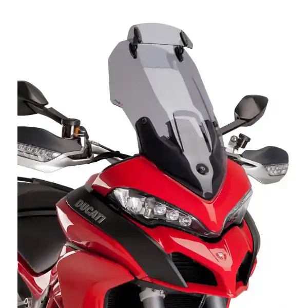 PUIG CUPOLINO TOURING CON VISIERA AGGIUNTIVA DUCATI MULTISTRADA 1200 '15 fumè CHIARO- Ultimissimo Modello