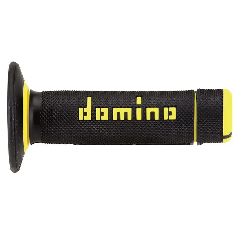 Coppia Manopole Domino A02041C nero giallo- Miglior Prezzo