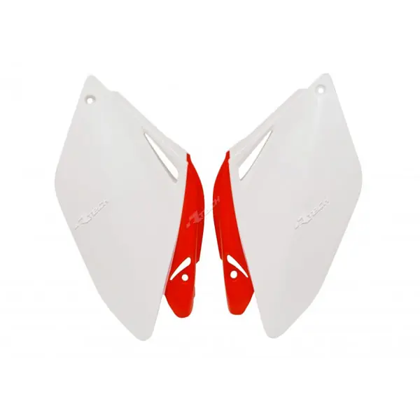Racetech Tabelle laterali portanumero HONDA CRF 250 06/09 BIANCO-ROSSO- Economico