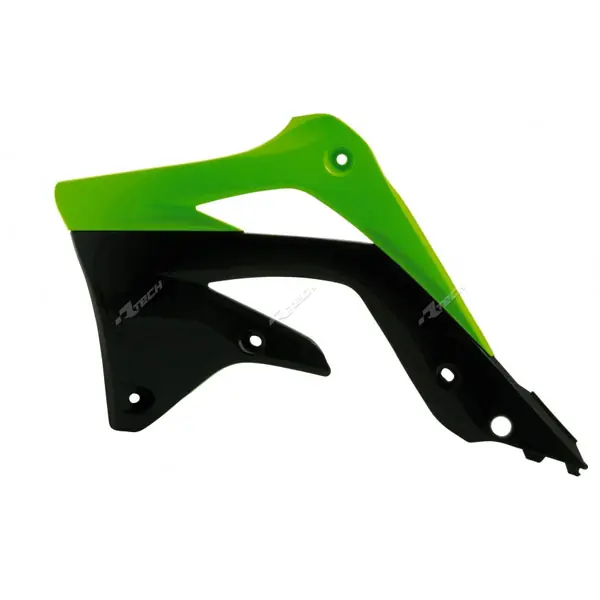 Esclusivo Racetech Convogliatori radiatore KAWASAKI KXF 450 12/15 VERDE-