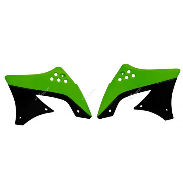 Racetech Convogliatori radiatore KAWASAKI KXF 450 09/11 VERDE/NERO- Promozione