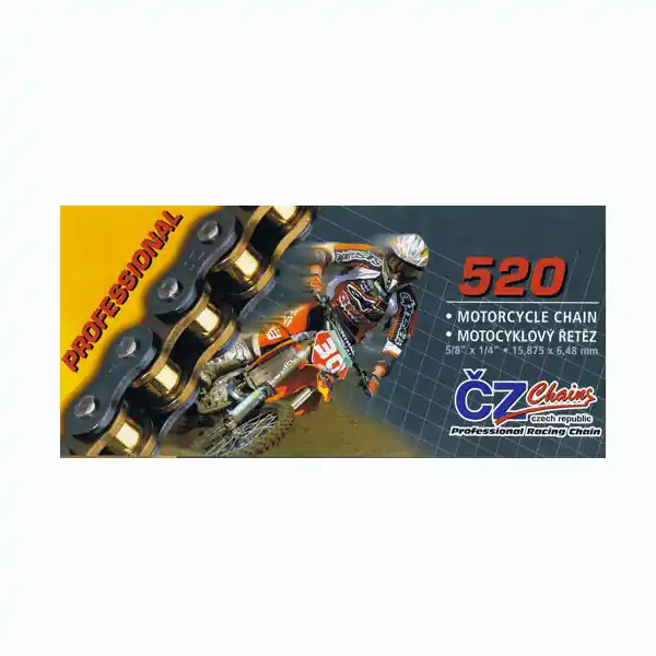 CZ CHAIN Catena 520 O-RING 125-450 Enduro 120 maglie- Più Venduto