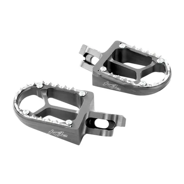 Pedane poggiapiedi Kite HONDA CR/CRF silver- Super Prezzo