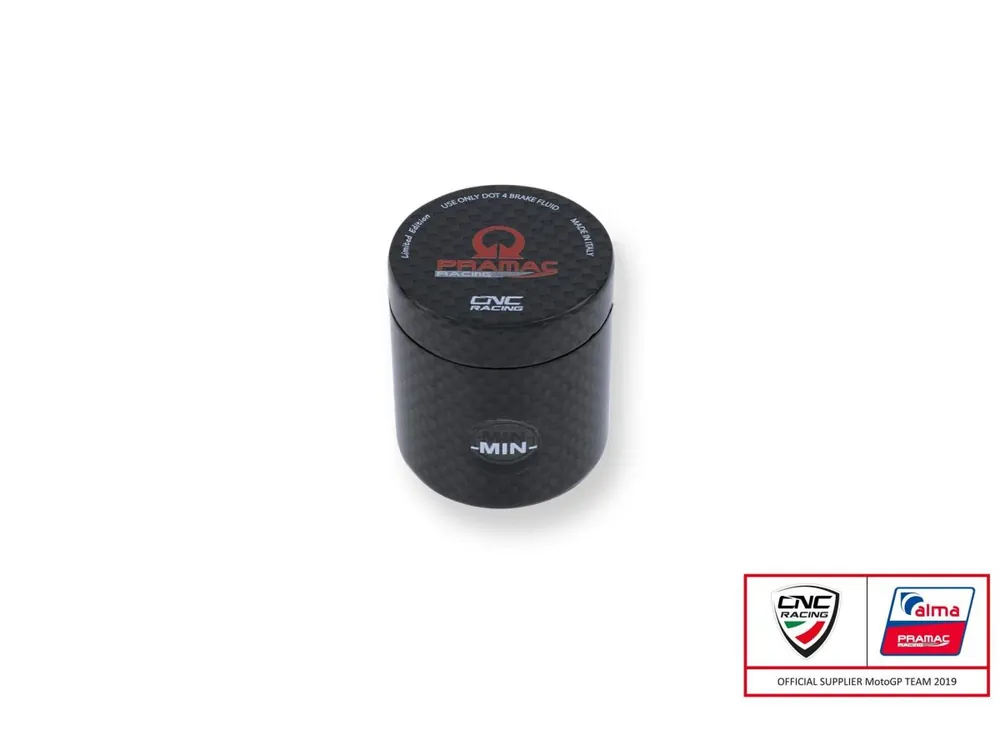 Quantità Limitata SERBATOIO FRENO POST/FRIZ 12ML PRAMAC CARBONIO CNC RACING APRILIA TUONO 1000 2002-09-