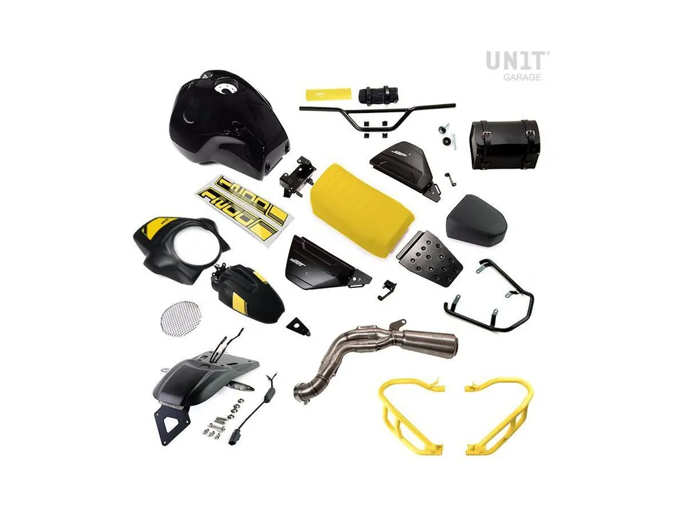 Miglior Prezzo KIT PARIS DAKAR GIALLO 40TH CON ACCESSORI UNIT GARAGE BMW R NINE T / SCRAMBLER-