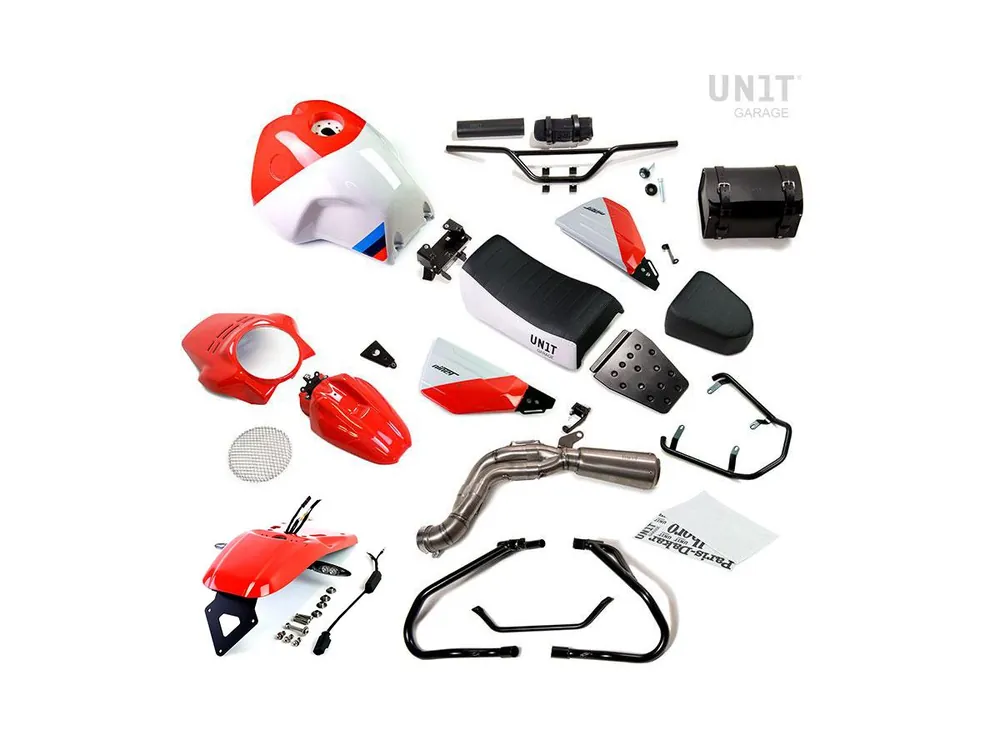 Compra Oggi Stesso KIT PARIS DAKAR GR86 CON ACCESSORI UNIT GARAGE BMW R NINE T / SCRAMBLER-