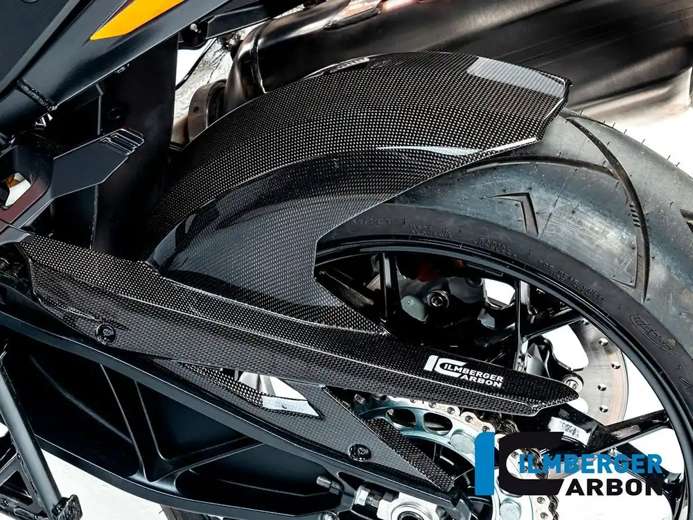 PARAFANGO POSTERIORE CARBONIO LUCIDO ILMBERGER KTM 1290 SUPER ADVENTURE 2021-2025- Prezzo Scontato