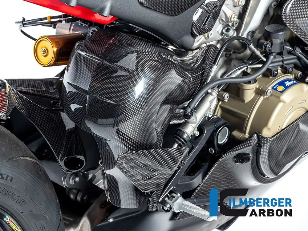 Sconto COVER PROTEZIONE SCARICO CARBONIO OPACO ILMBERGER DUCATI PANIGALE V4 / S / R 2022-2024 EURO 5-
