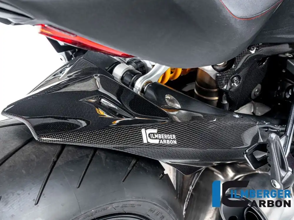 PARAFANGO POSTERIORE CARBONIO LUCIDO ILMBERGER DUCATI DIAVEL 1260 2019-2022- Nuova Collezione