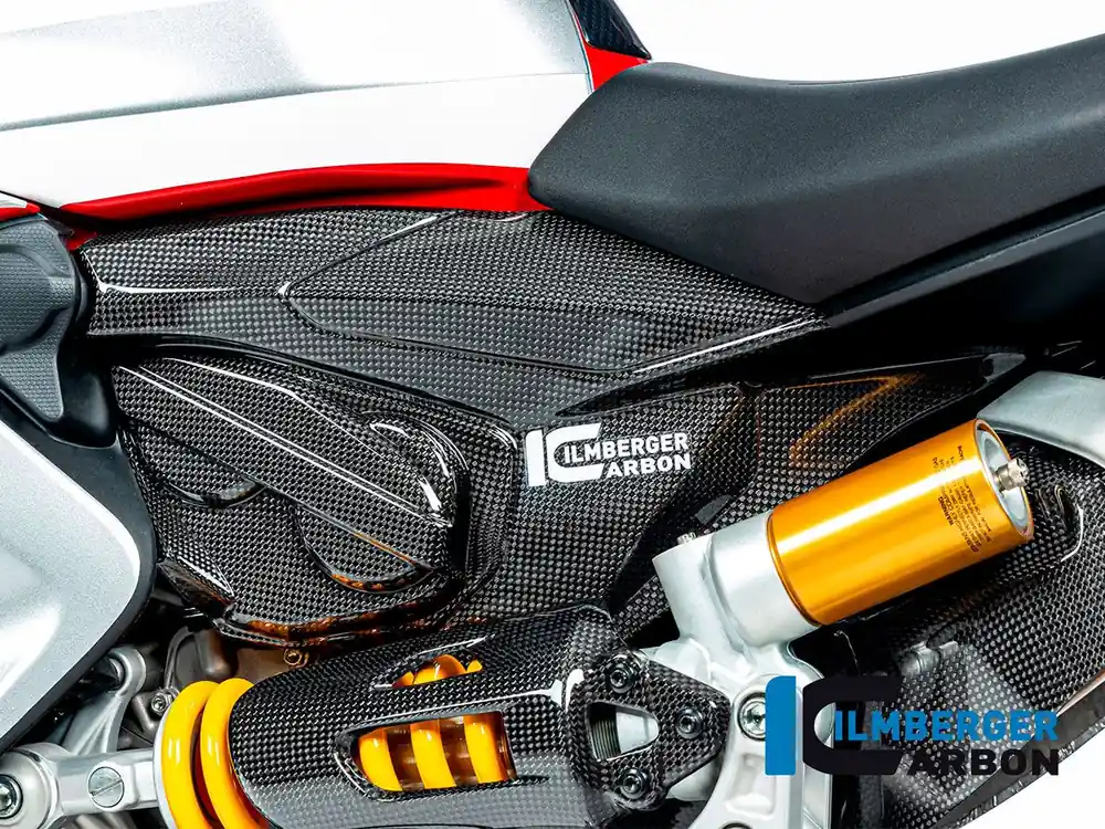 Prezzo Ridotto COVER TELAIO SINISTRA CARBONIO LUCIDO ILMBERGER DUCATI STREETFIGHTER V2 2022-2024-