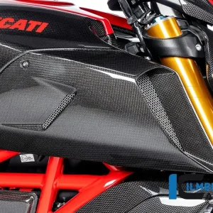 COVER SERBATOIO SINISTRA CARBONIO LUCIDO ILMBERGER DUCATI DIAVEL 1260 2019-2022- Prezzo Ridotto