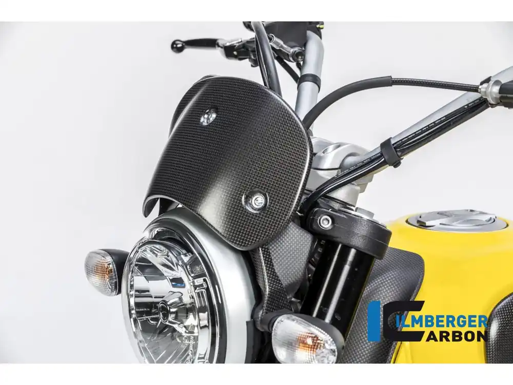 Compra Oggi Stesso CUPOLINO OPACO CARBONIO ILMBERGER DUCATI SCRAMBLER 800 FULL TRHOTTLE 2017-2019-