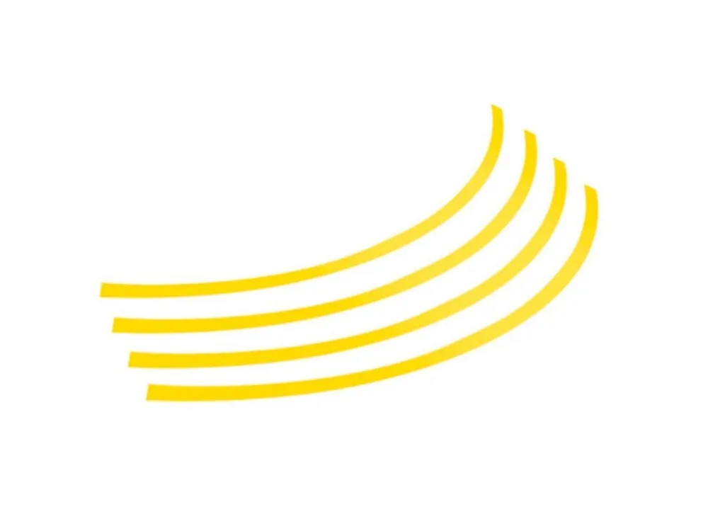 Ultima Occasione STICKERS RUOTA GIALLO LAMPA UNIVERSALI PER MOTO-