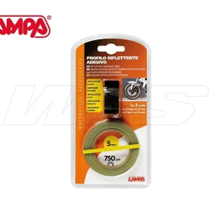 RIFLETTENTE ADESIVO RUOTE BLU LAMPA 5MM 750CM UNIVERSALE PER MOTO- Solo Oggi