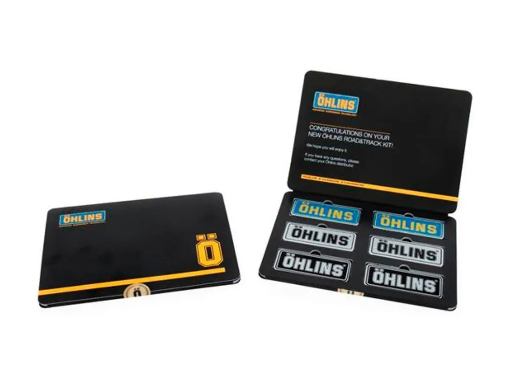 Saldi SET 6 ADESIVI OHLINS IN RILIEVO GIALLO / BLU E BIANCO / NERO 210X495 MM-