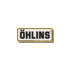 Esclusivo ADESIVO OHLINS NERO / TRASPARENTE 18X46 MM-