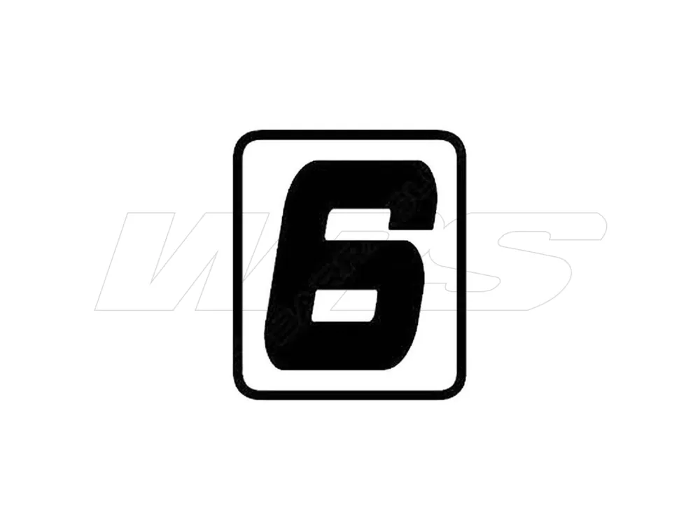Non Perdere ADESIVO SINGOLO NUMERO "6" BARRACUDA HONDA X-ADV-