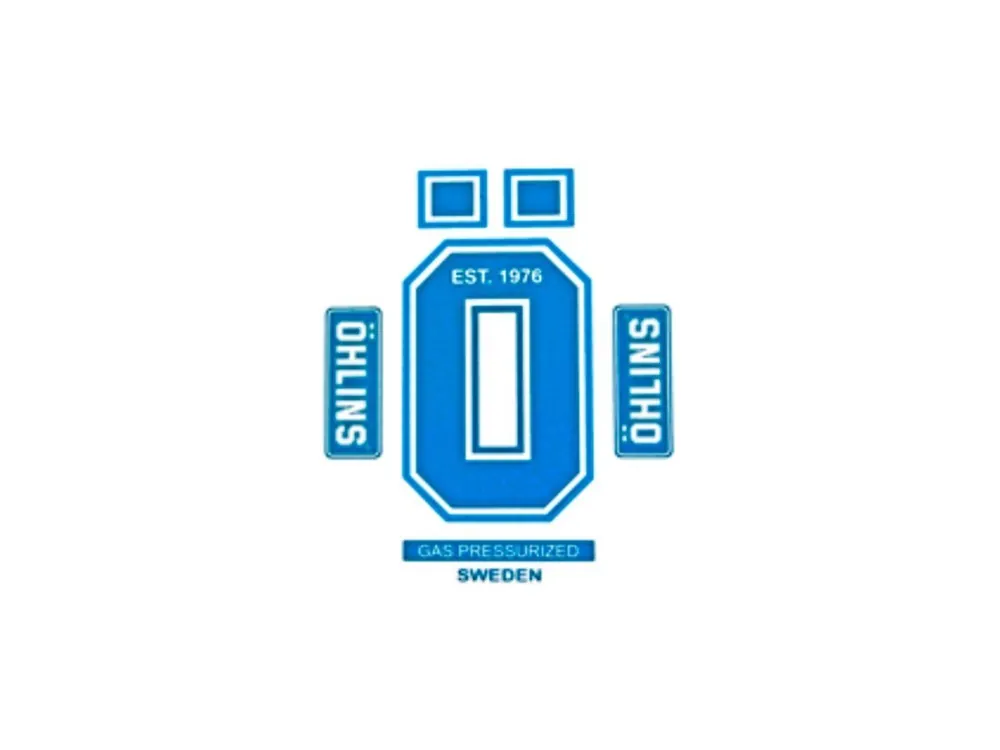 Promo Stagionale ADESIVO OHLINS MX FORCELLA ANTERIORE BLU / TRASPARENTE 165X225 MM-
