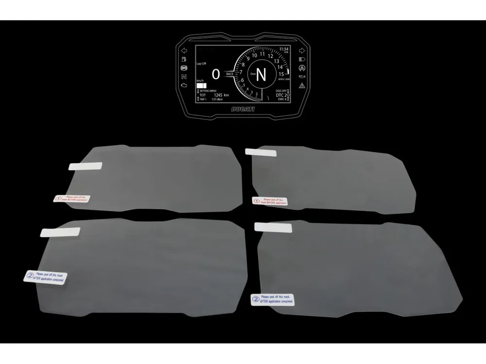 KIT PELLICOLE PROTEZIONE STRUMENTAZIONE CNC RACING DUCATI PANIGALE V4 / S / R 2018-2024- Affare