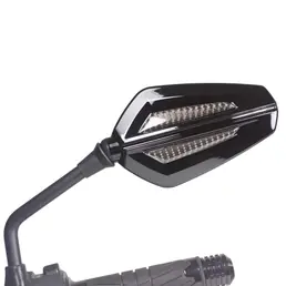 Eighty Handlebar Mirror - Gloss Black/Carbon Black Compra Adesso